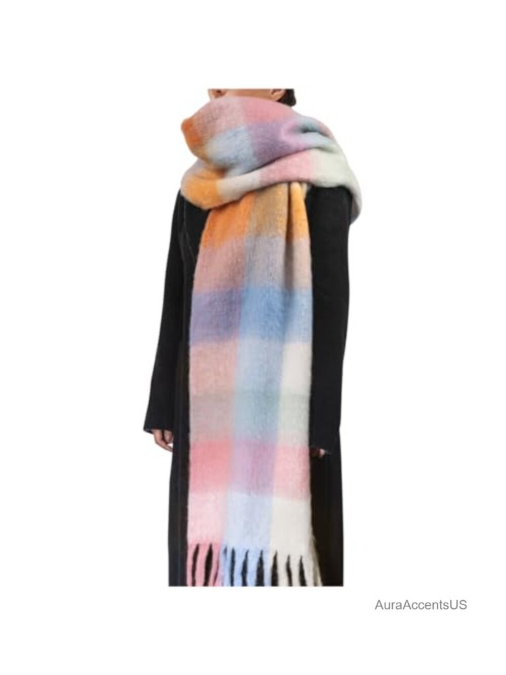 Womens Big Thick Warm Blanket Scarf Oversized Chunky Winter